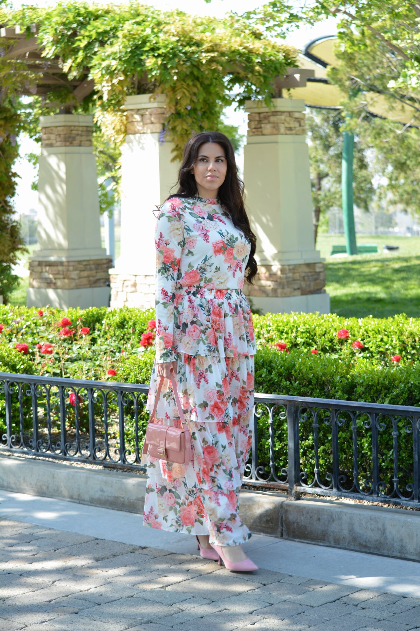 Sicily Ruffled Floral Skirt
