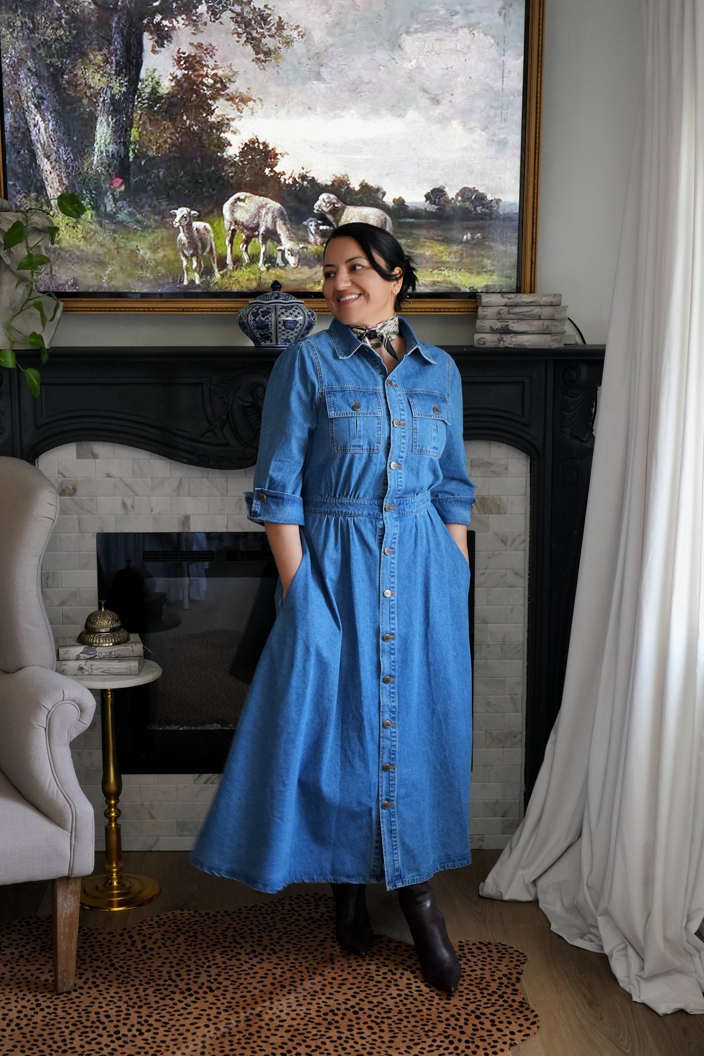 Portofino Denim 100% Cotton Dress