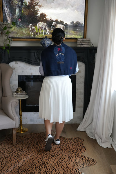 Patagonia Off White Pleated Athletic Skirt