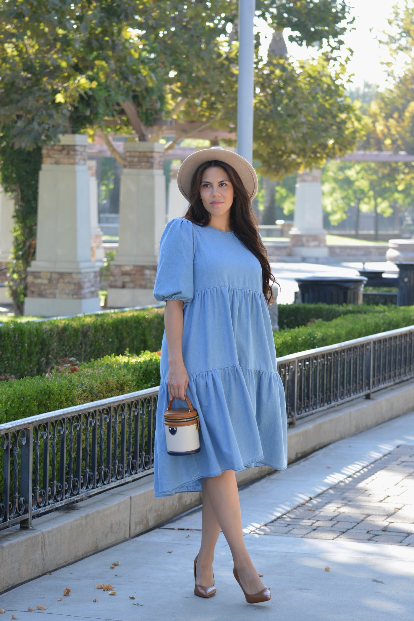 Sonya Denim Midi Dress