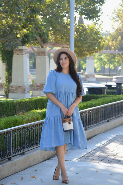 Sonya Denim Midi Dress