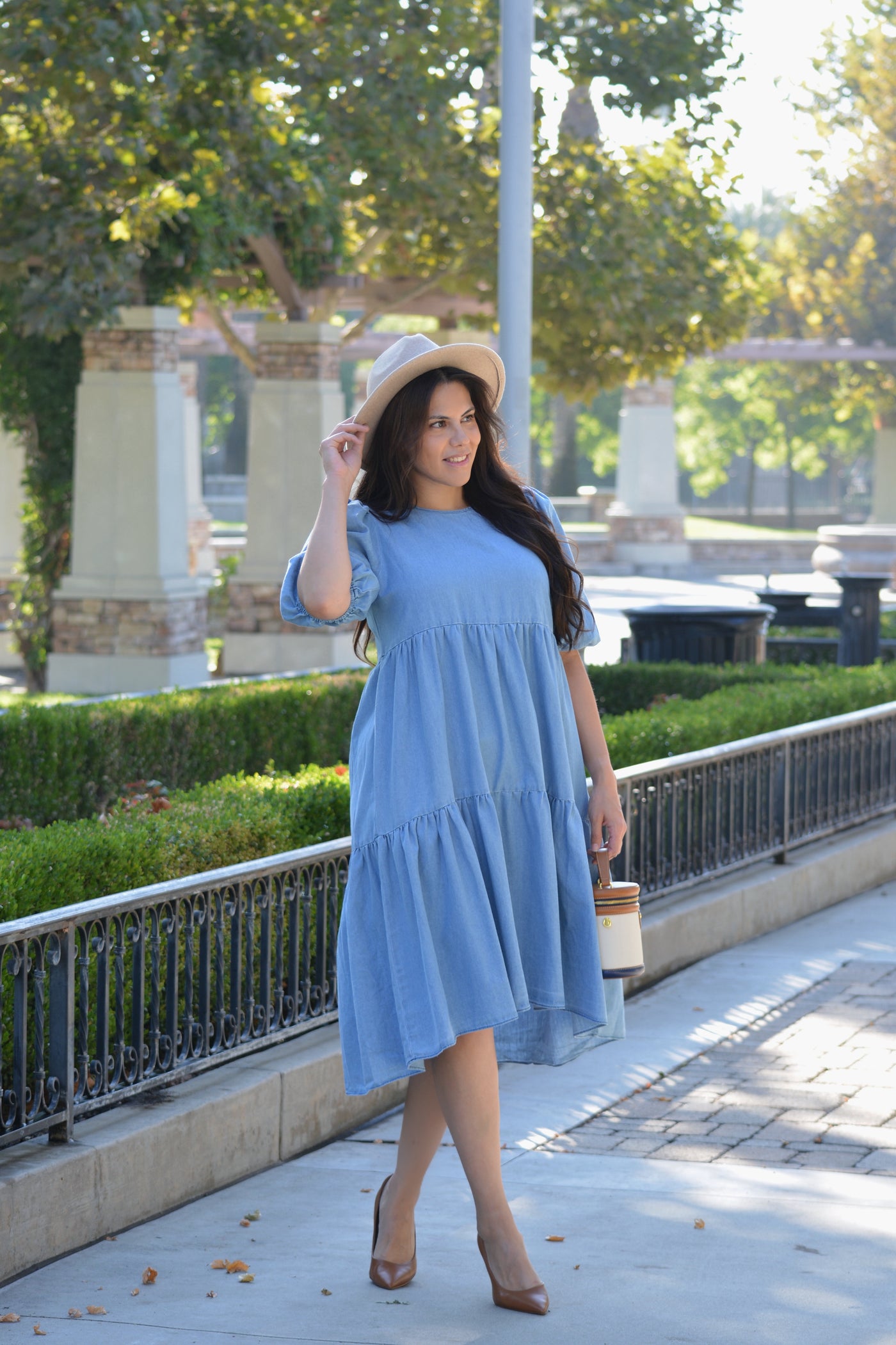 Sonya Denim Midi Dress