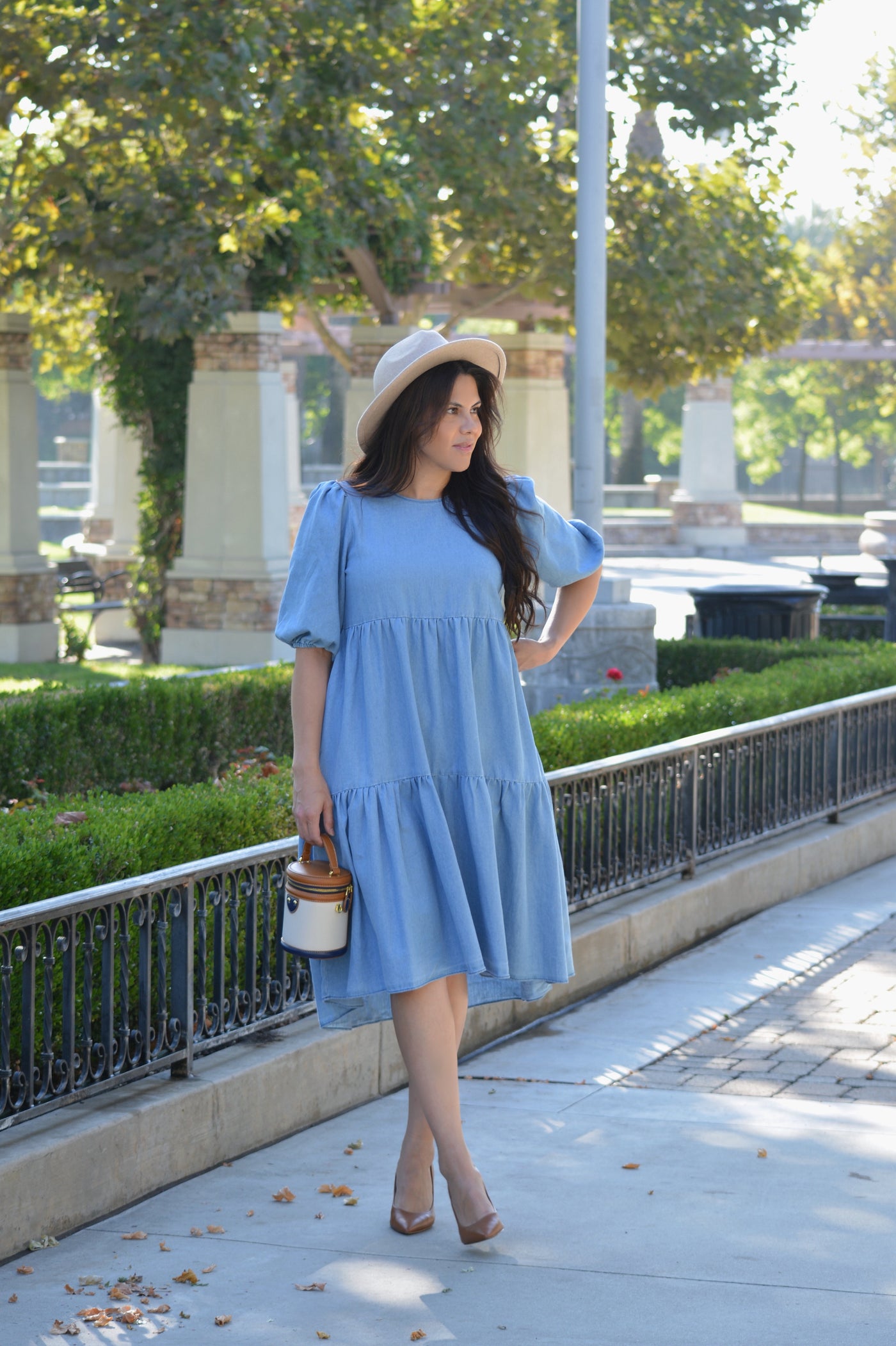 Sonya Denim Midi Dress