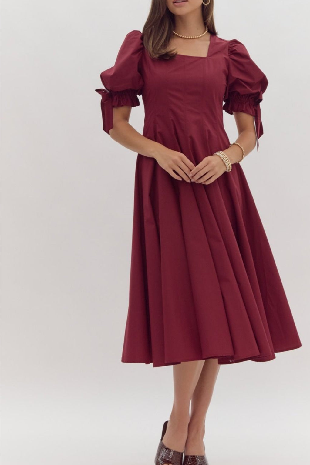 Siena Garnet Midi Dress