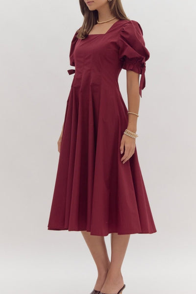 Siena Garnet Midi Dress