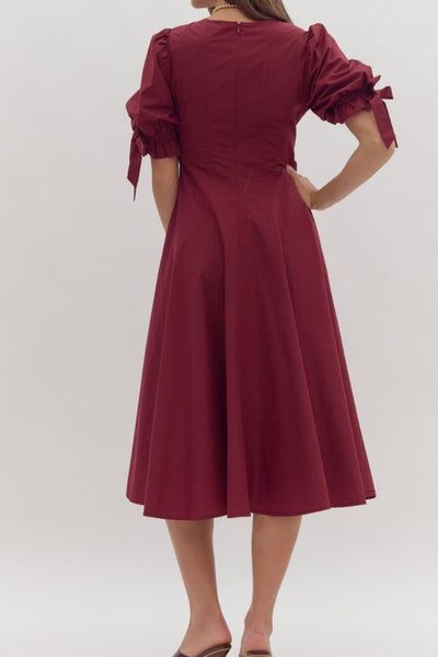 Siena Garnet Midi Dress