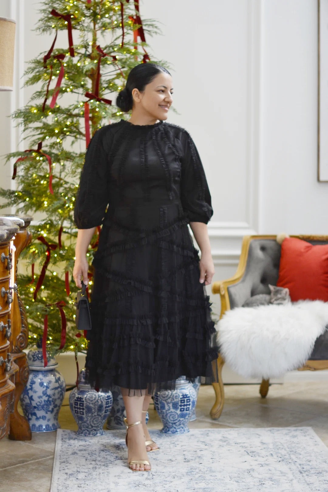 Vienna Black Tulle Dress – Skirt Society