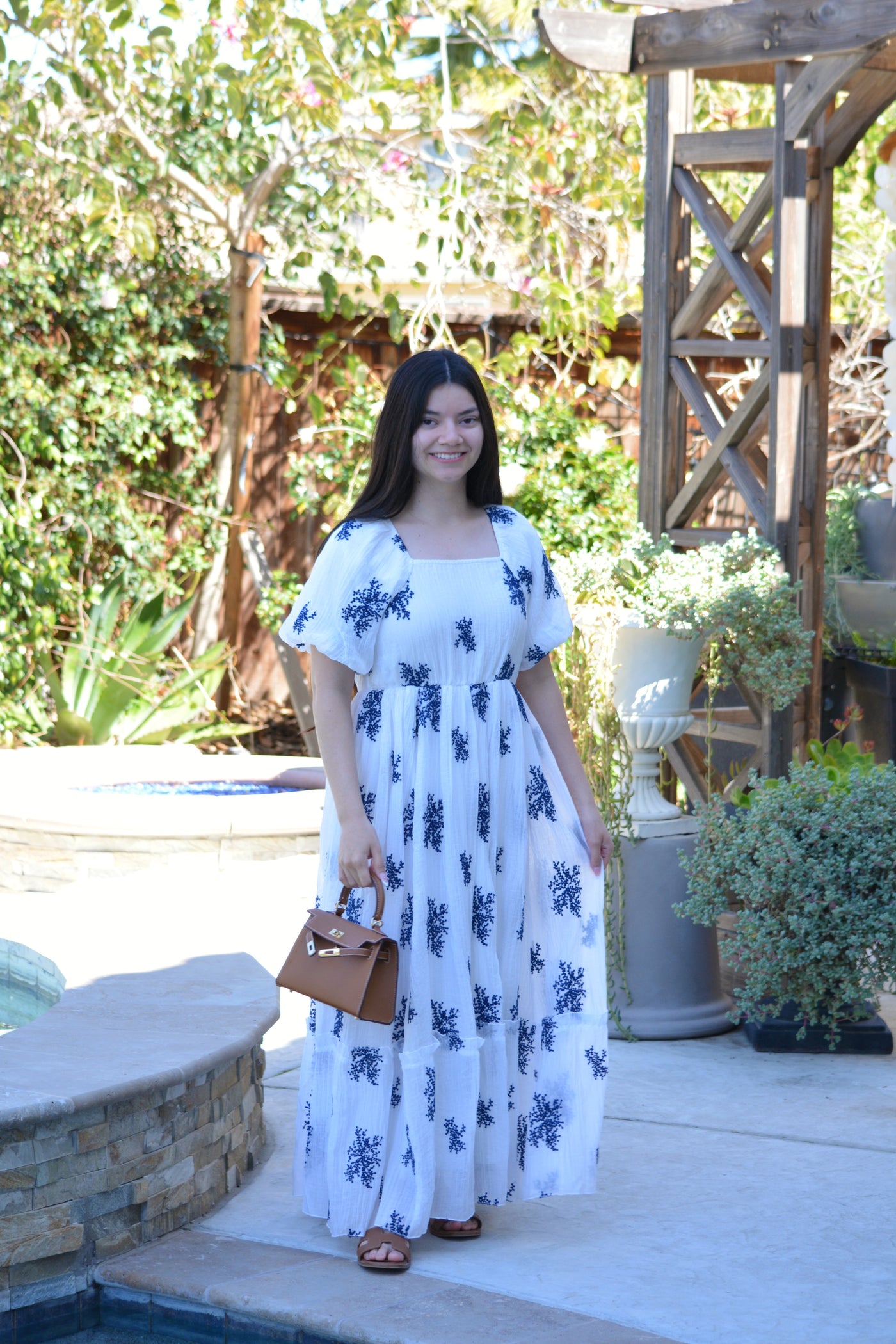 Pauline Embroidered White Floral Dress