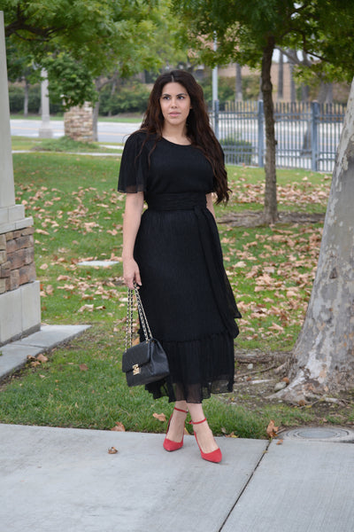 Starla Black Lurex Dress