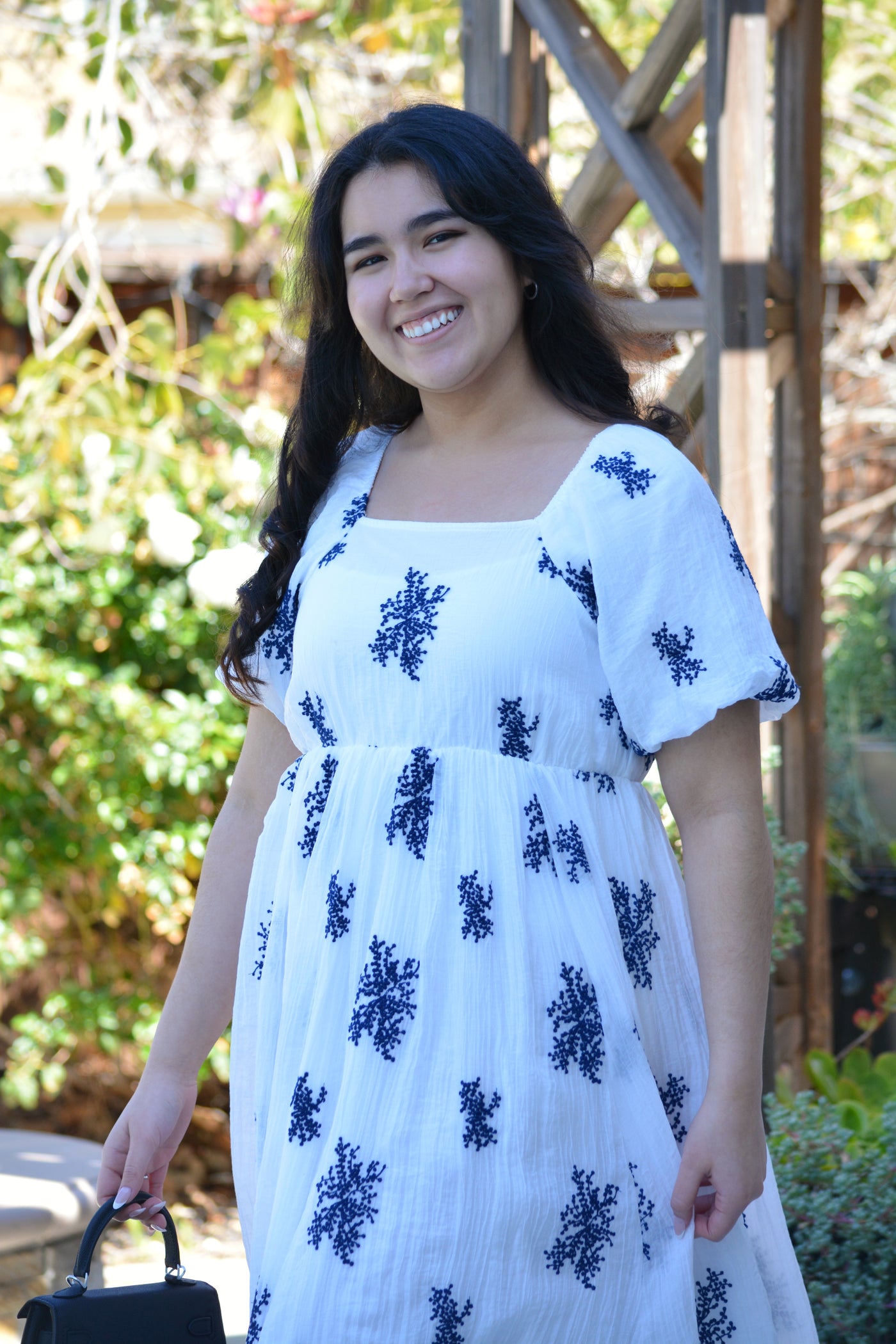 Pauline Embroidered White Floral Dress