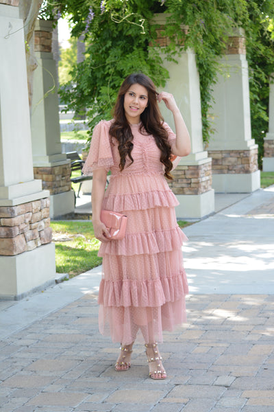 Caroline Pink Tulle Dress