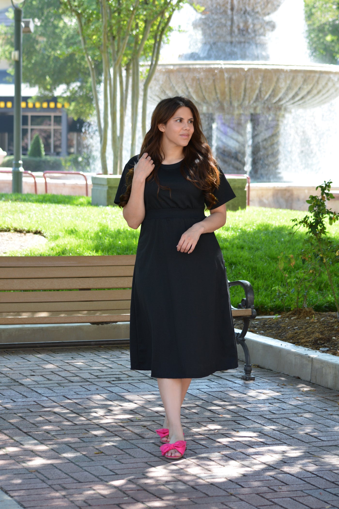 Carrie Casual Black Dress