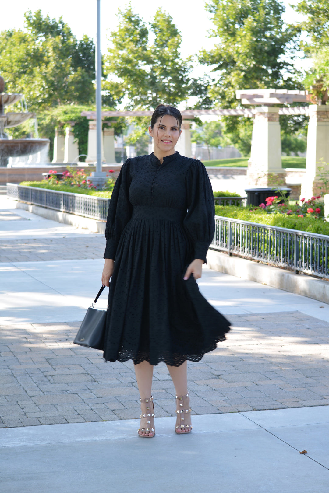 black skirt dress Florence Eyelet Cotton – Society and playful charm Bridesmaid Dress Inspiration Neckline Style:Champagne-Off The Shoulder Pretty Stretchy Sky Blue