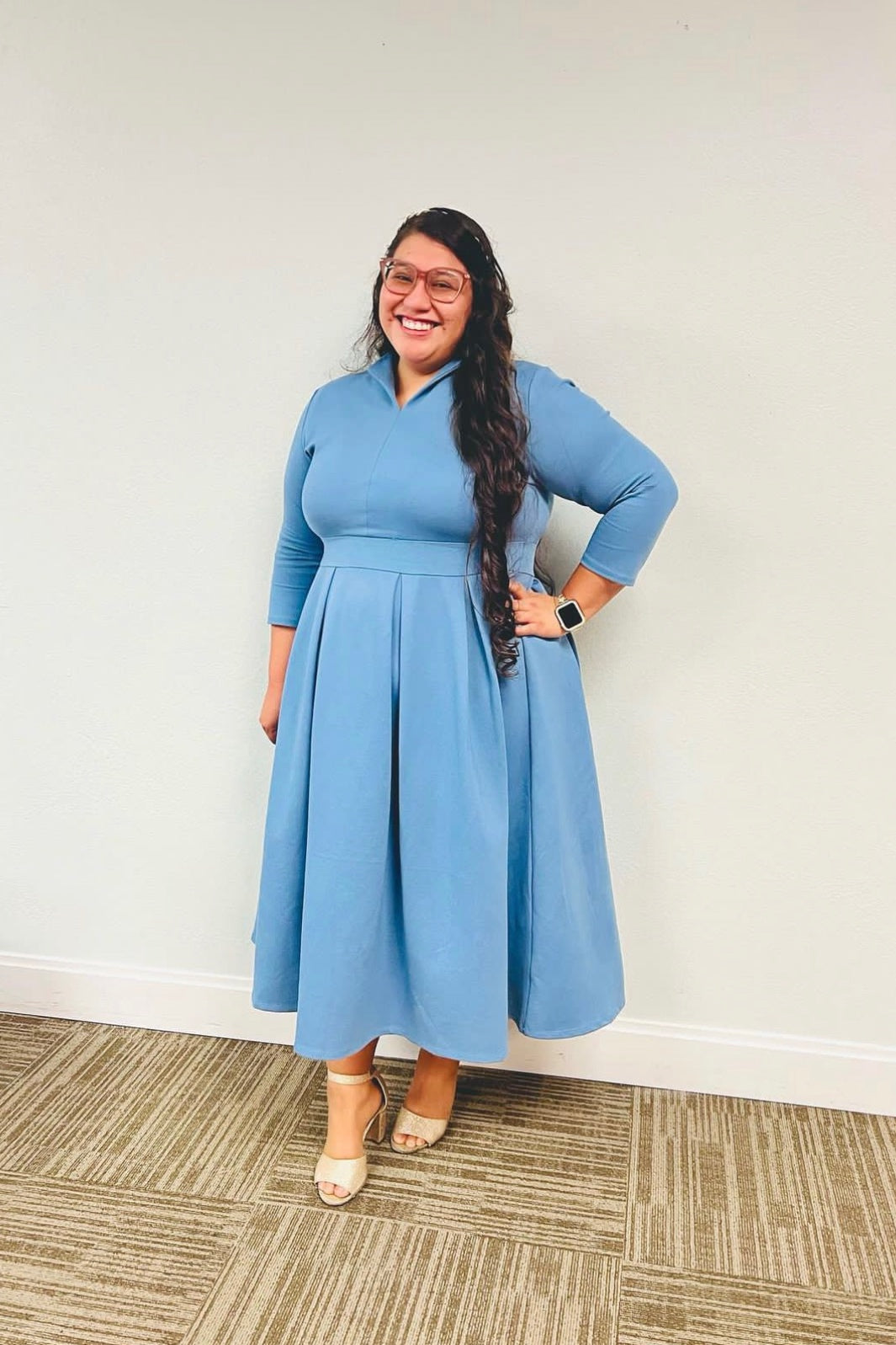 Santorini Blue Dress – Skirt Society