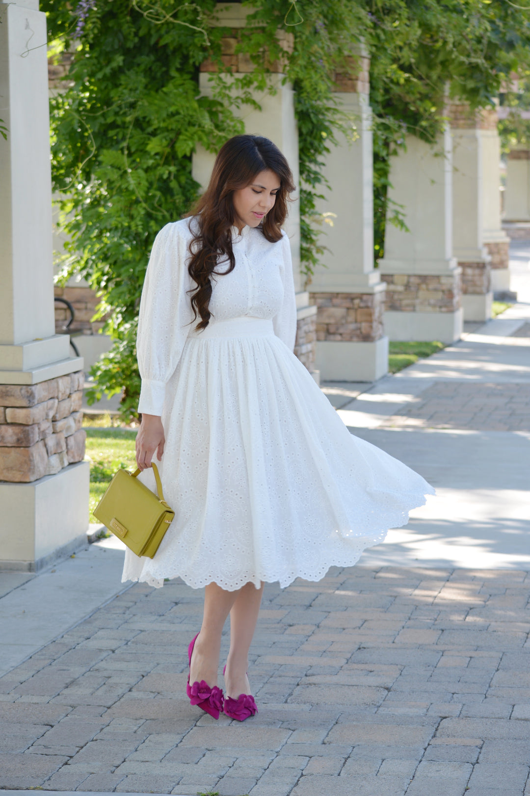 floral long dress women Helena Long Sleeve Floral Maxi Dress main image 1