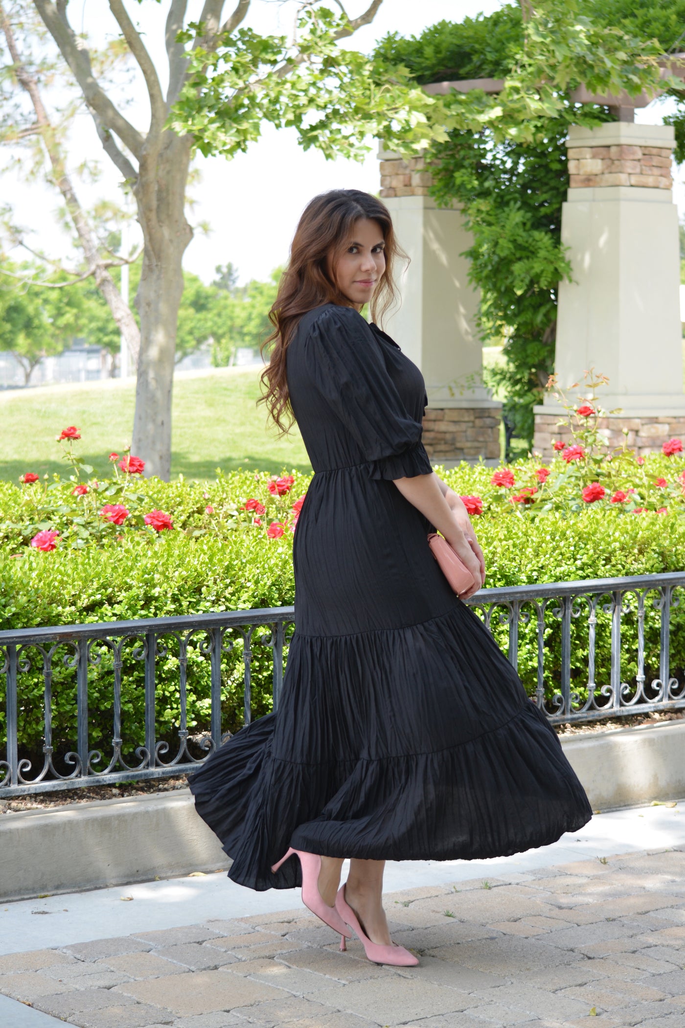 Maelia Black Maxi Dress