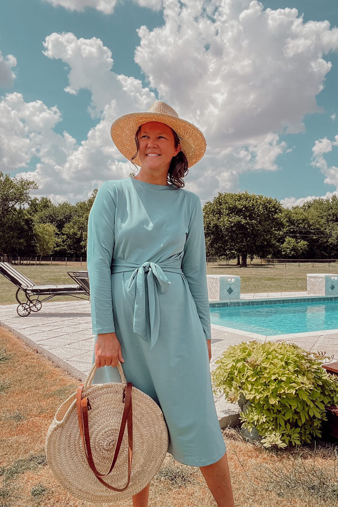 Ibiza Teal Swim Dress – Skirt Society