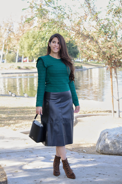 Tiana Faux Leather Skirt