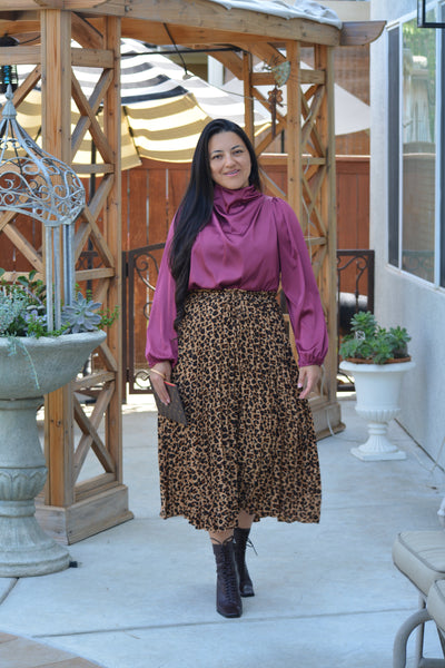 Skya Leopard Skirt