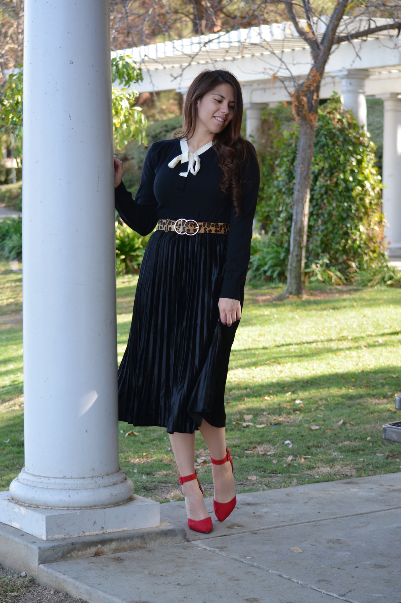 Florence Black Velvet Skirt