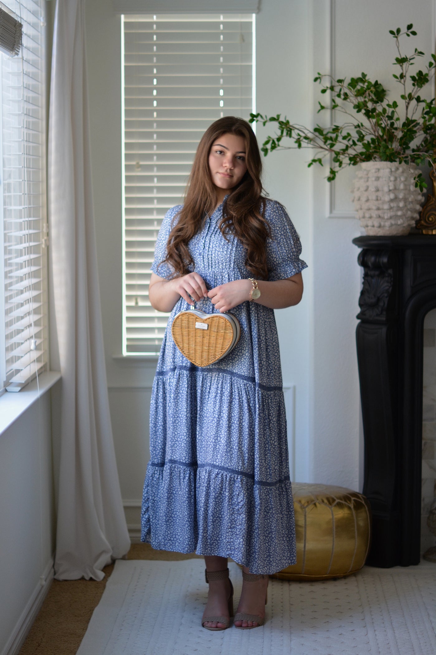 Emmie Blue Crochet Dress