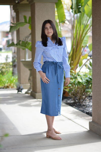 Zarita Buttoned Skirt