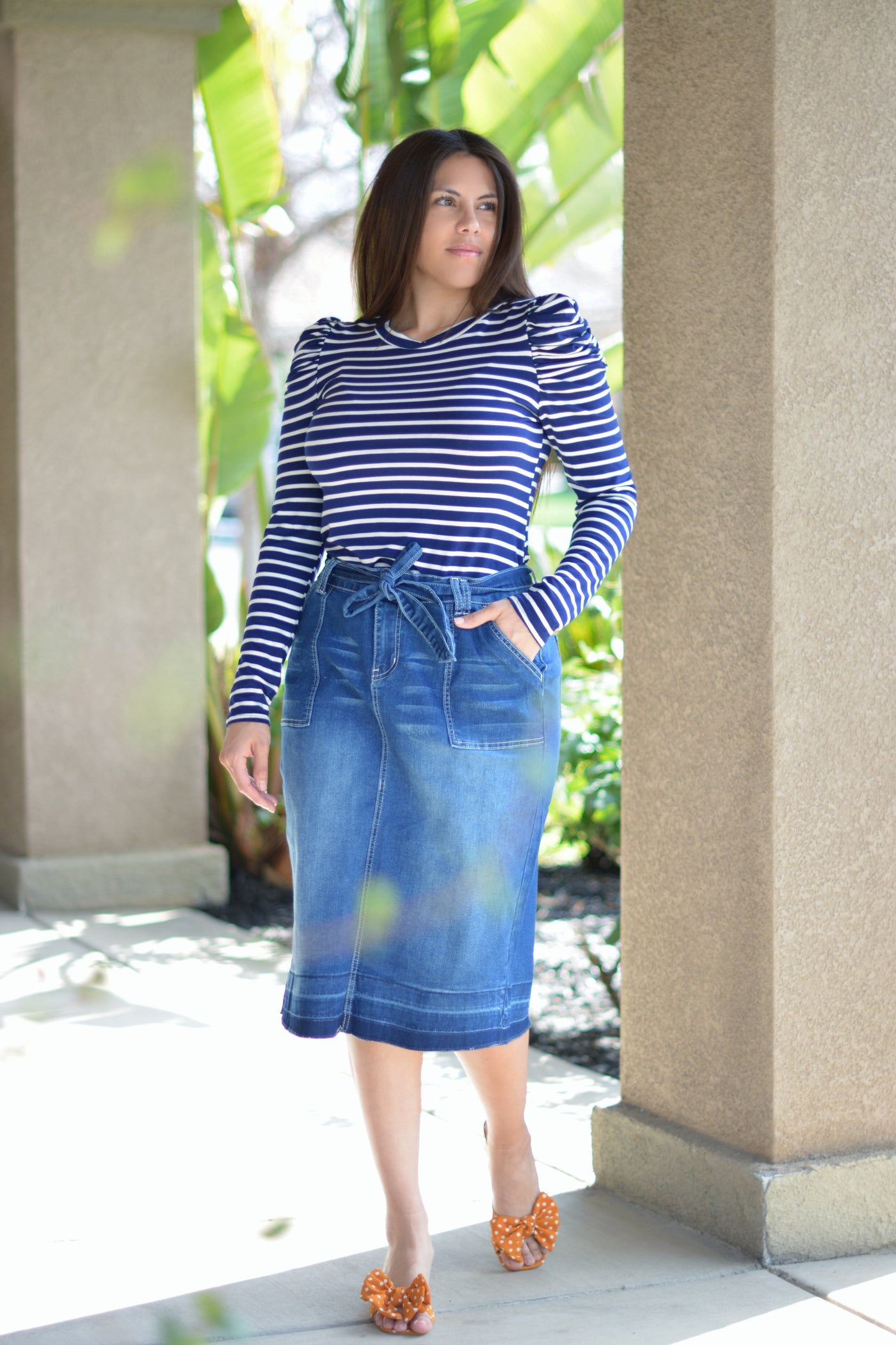 Earlene Denim Skirt