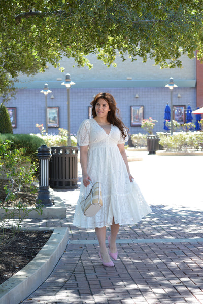 Wren White Lace Dress
