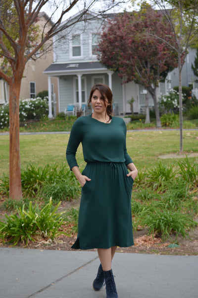 Aria Emerald Green Jogger Dress