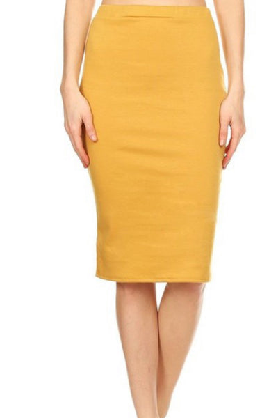 Brooklyn Mustard Skirt