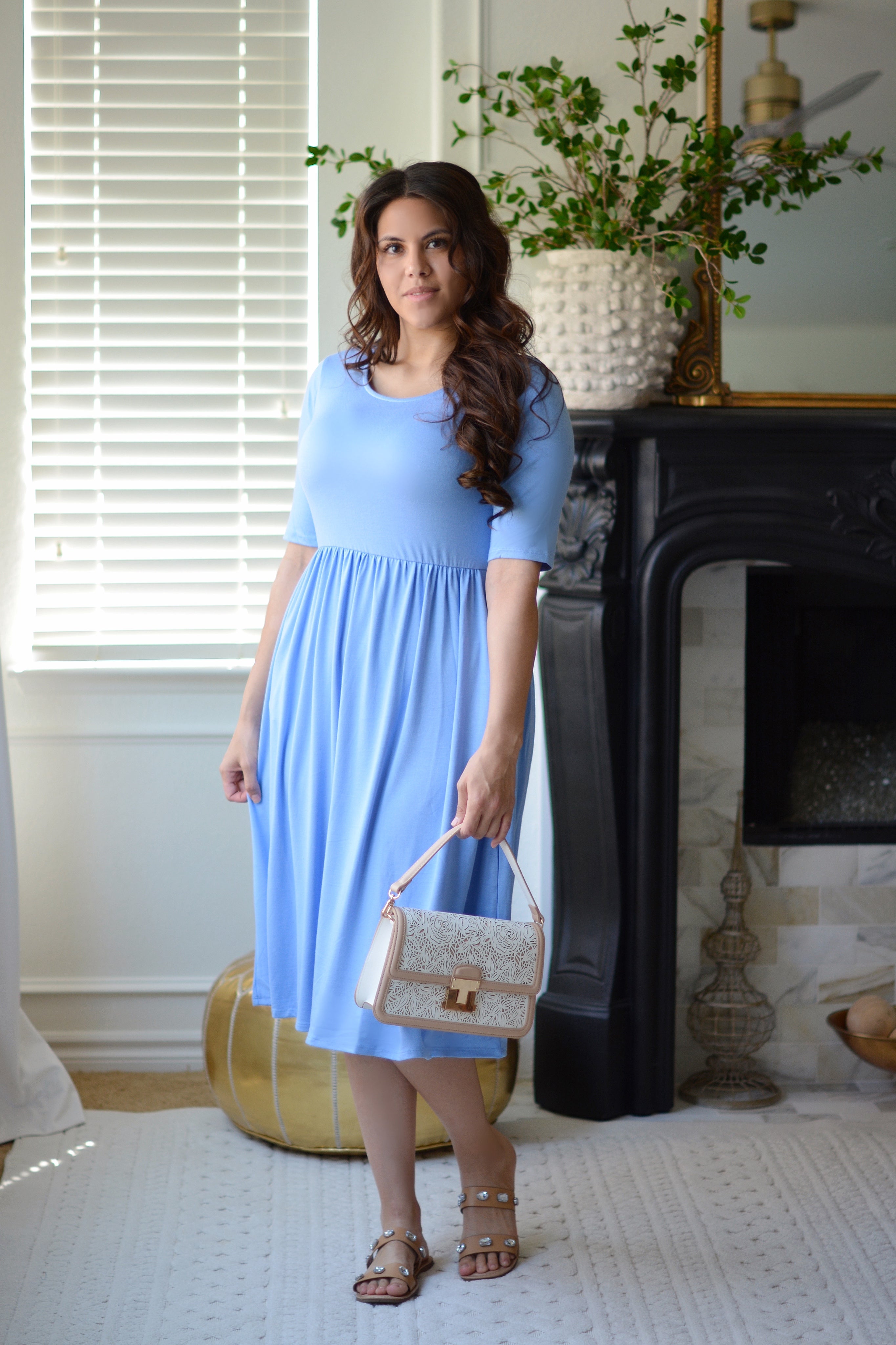 Cassidy Blue Dress – Skirt Society