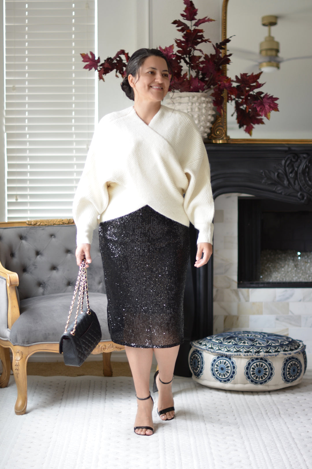 BRIEFING 新品　CL GLITTER LINE KNIT SKIRT S Stretch Jersey Knit A-Line Skirt | EILEEN FISHER