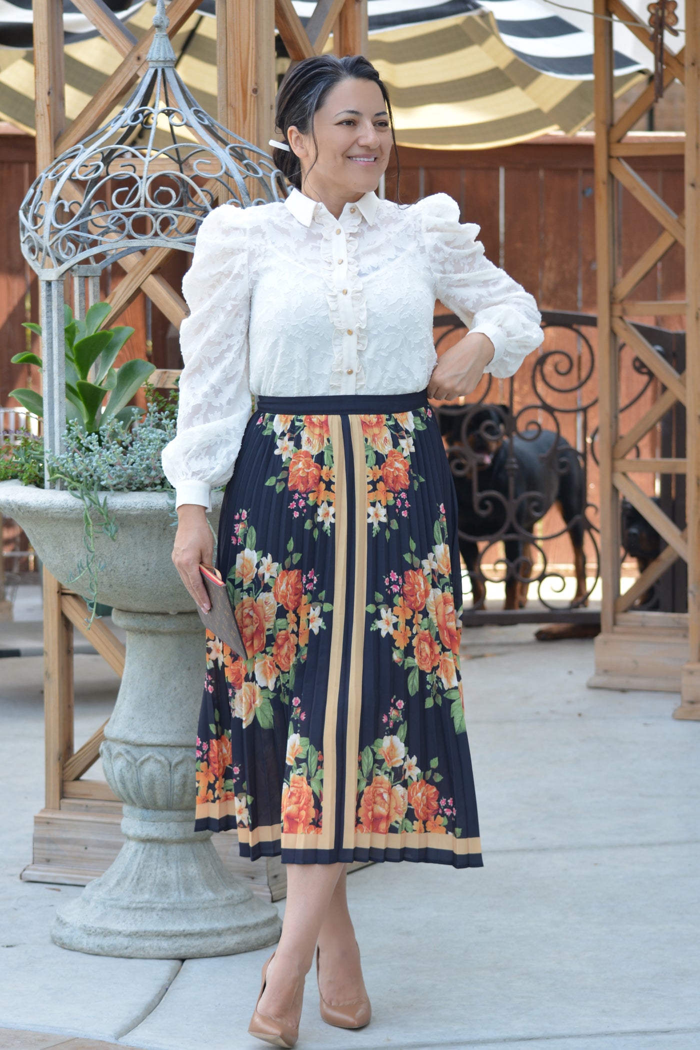 Sophia Woven Print Skirt