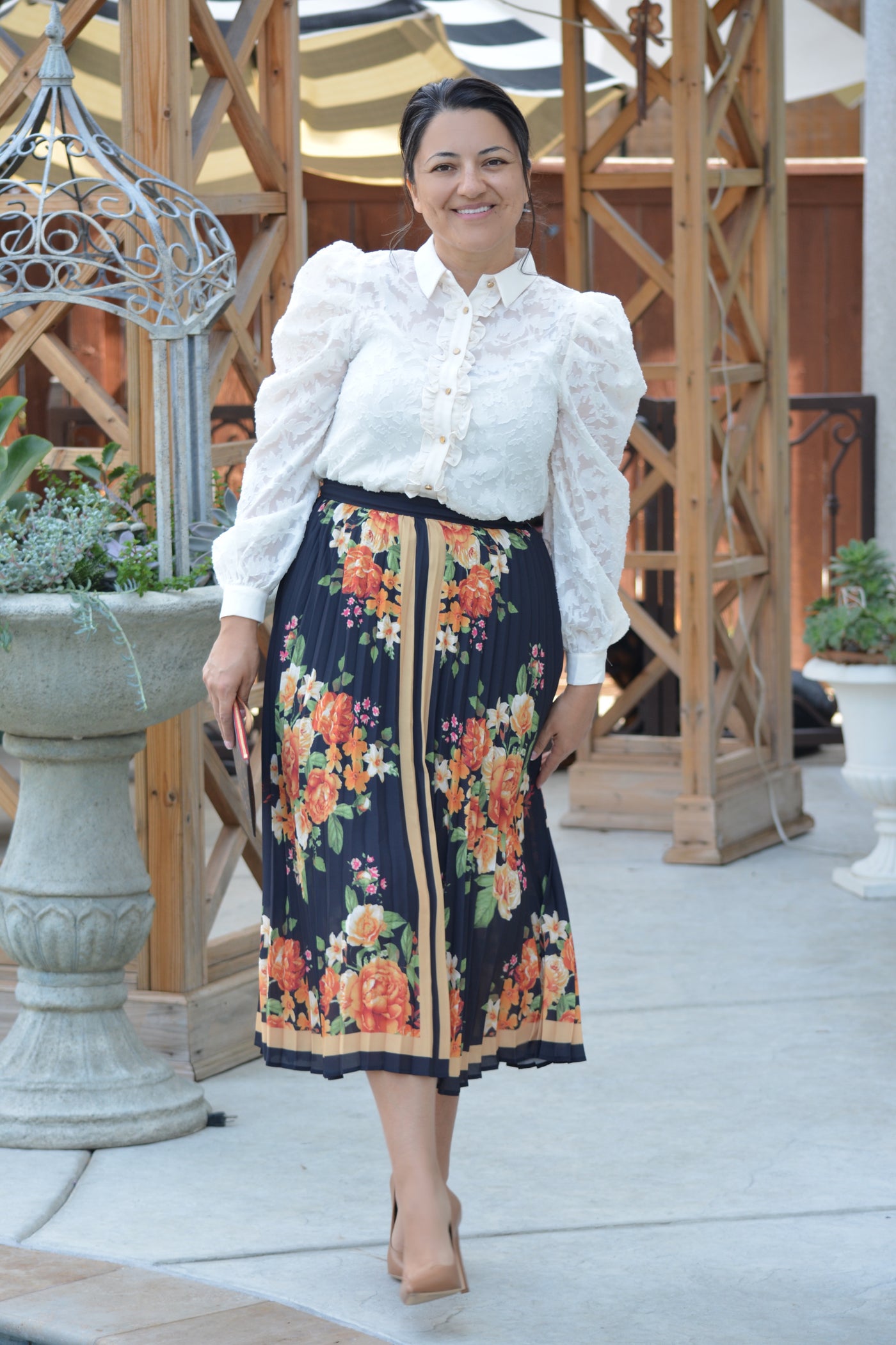 Sophia Woven Print Skirt