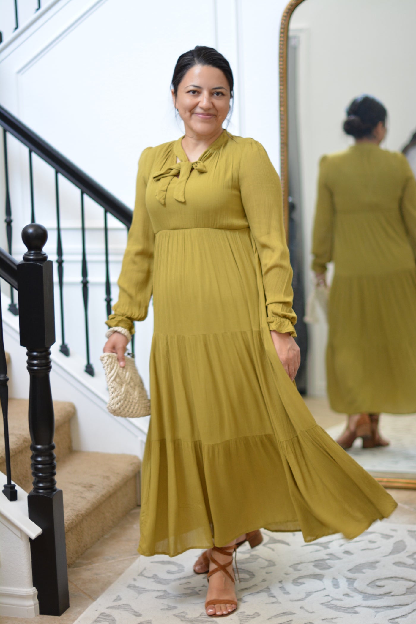 Tiffany Chartreuse Crepe Dress