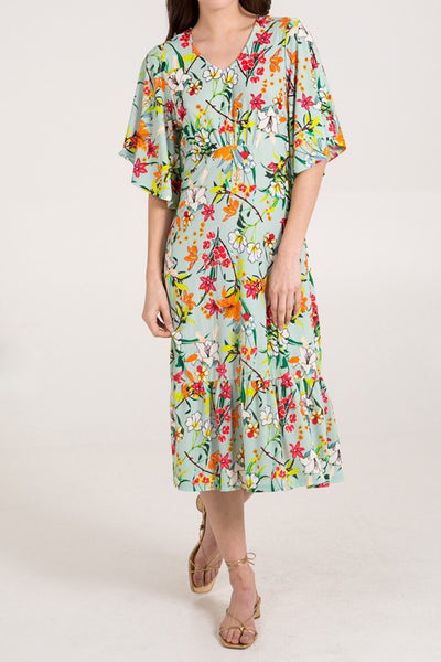 Ashley Mint Floral Dress