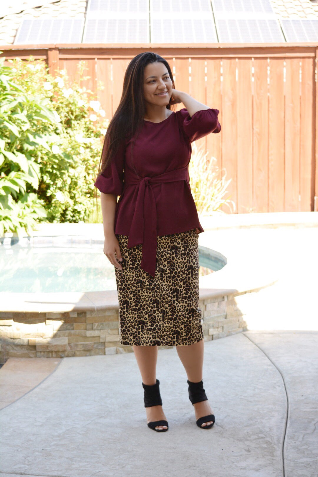 Willow Leopard Twill Skirt