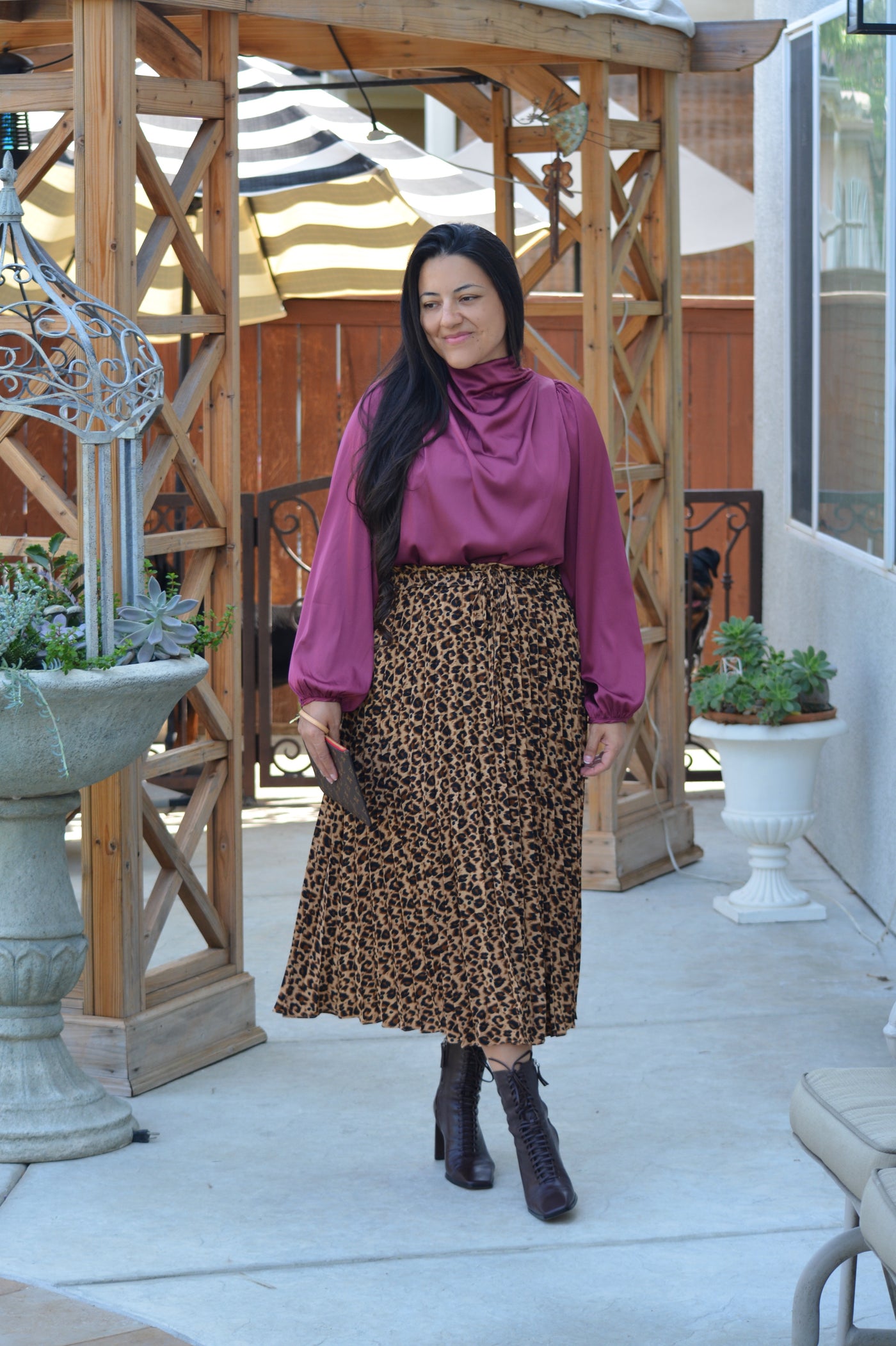 Skya Leopard Skirt