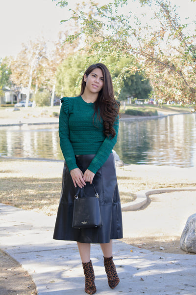 Tiana Faux Leather Skirt