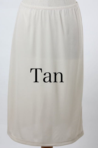 Joanna Plain Tan half Slip
