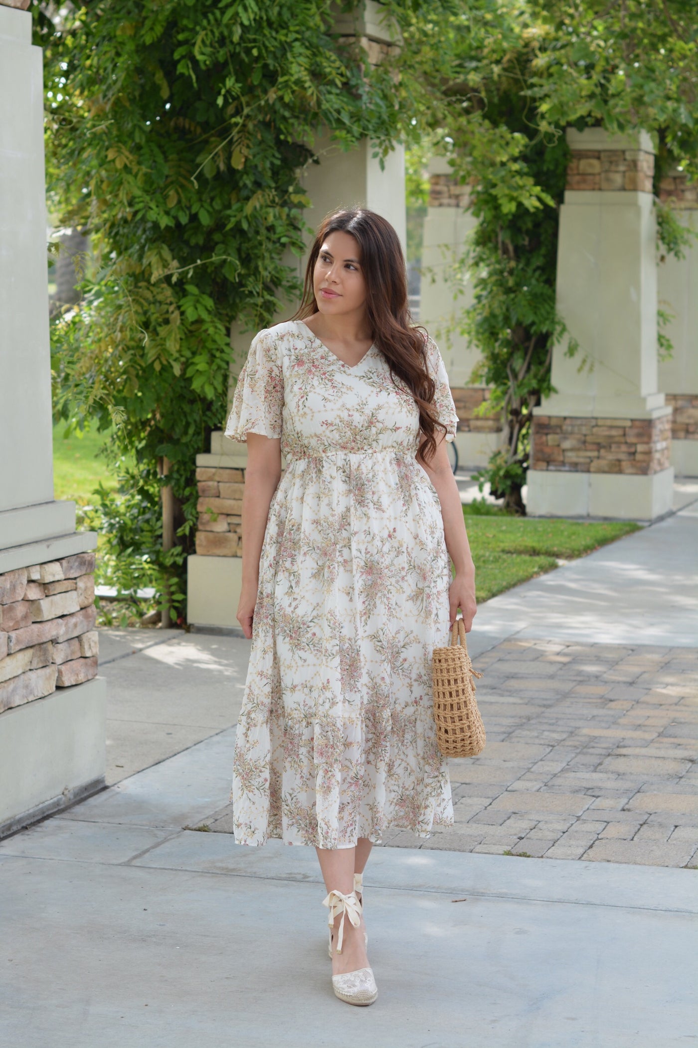 Cami Floral Embroidered Maxi Dress